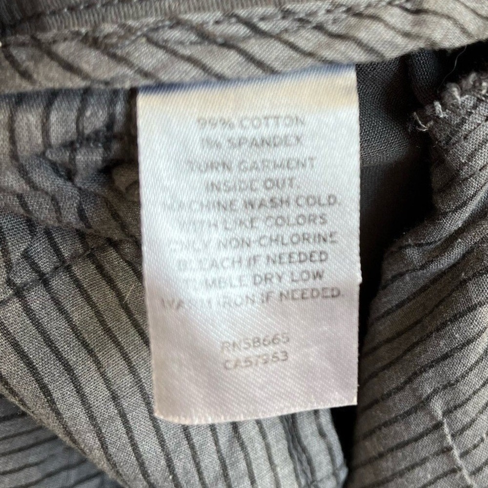 Caslon Flat Front Bermuda Chino Shorts Womens 4 Dark Gray Preppy Stretch NWOT - Picture 9 of 13